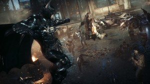 Batman Arkham Knight Battle in Rain