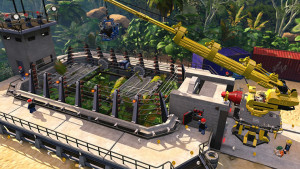 LEGO Jurassic World raptor enclosure