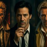 John Constantine: Hellblazer comic version, Keanu Reeves’ 2005 film portrayal, and Matt Ryan’s TV adaptation, side by side