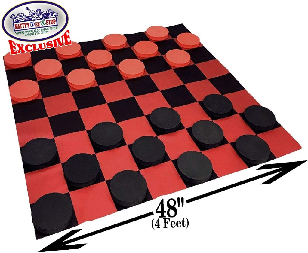 Deluxe Giant Checkers with Foam Discs