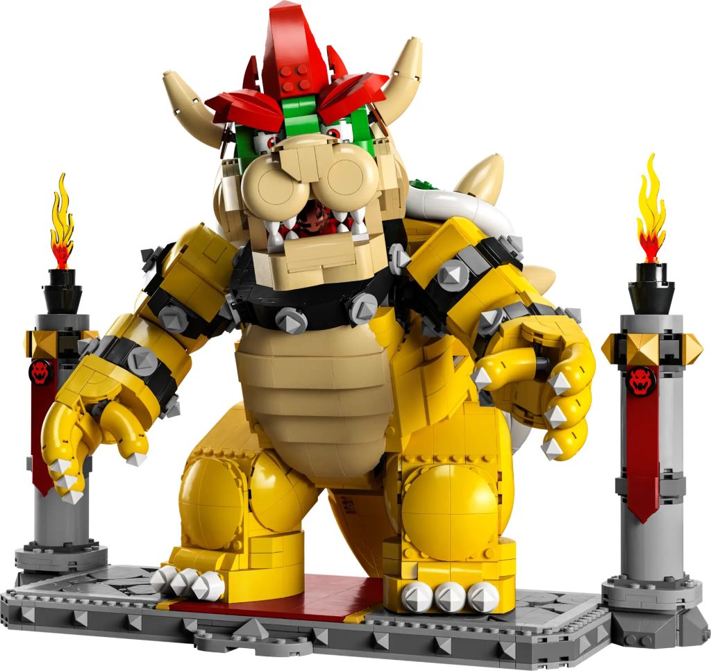 The Mighty Bowser.  Detailed brick-built display model of the ultimate boss