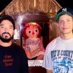 Matt Rife © Instagram/mattrife | Matt Rife (rt) and his friend YouTube creator Elton Castee with the Annabelle doll