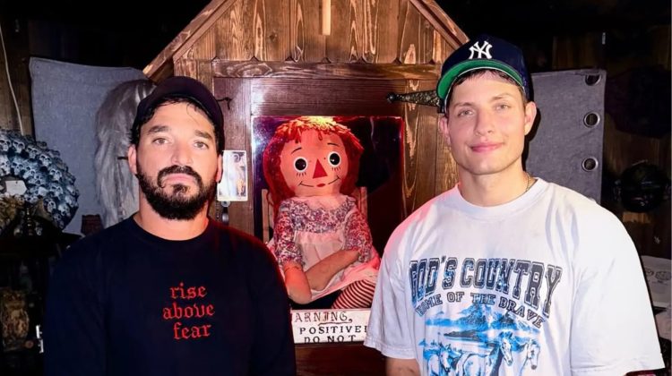 Matt Rife © Instagram/mattrife | Matt Rife (rt) and his friend YouTube creator Elton Castee with the Annabelle doll | Geeky Human Matt Rife © Instagram/mattrife | Matt Rife (rt) and his friend YouTube creator Elton Castee with the Annabelle doll