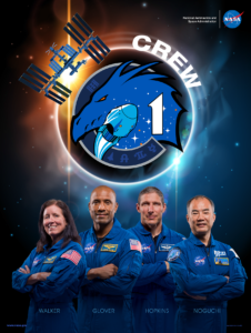 SpaceX Crew-1 Commercial Crew Poster 72dpi