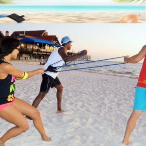 Water Balloon Slingshot at the beach