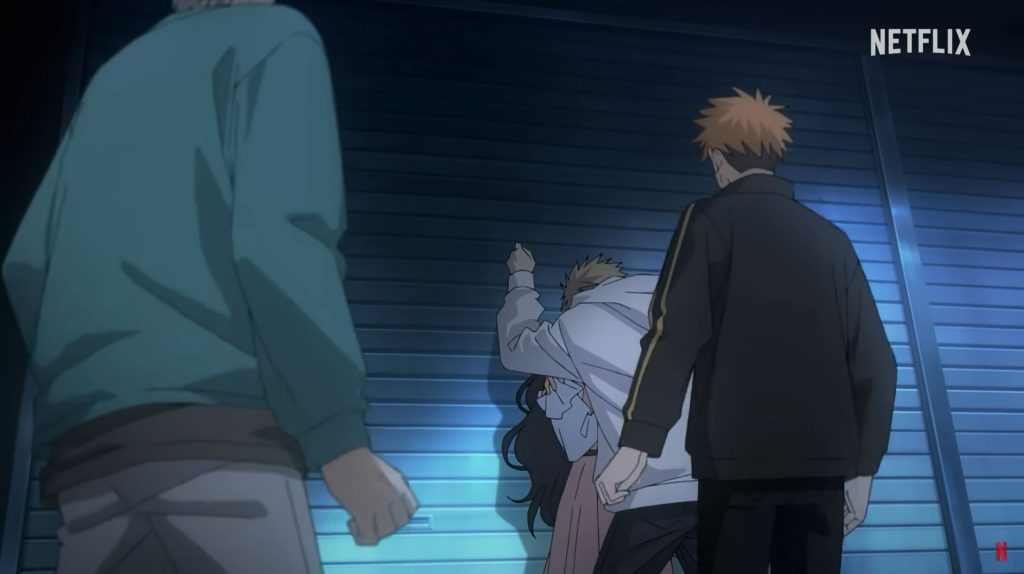 anime - The Fragrant Flower Blooms with Dignity - Tsumugi protecting Kaoruko surprising bullies | Geeky Human